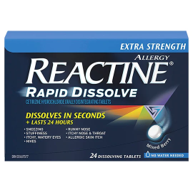 Reactine Xst Rapid Dissolve 24 - DrugSmart Pharmacy