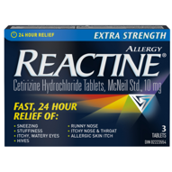 Reactine Extra Strength Tabs 3 - DrugSmart Pharmacy