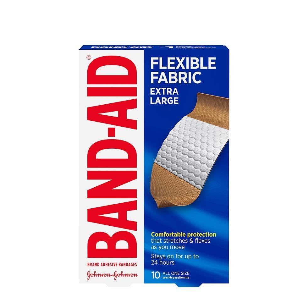Band-Aid Fabric Flexible XL 10 - DrugSmart Pharmacy