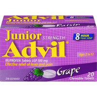 Advil Jr Tb 100mg Grape 20 - DrugSmart Pharmacy
